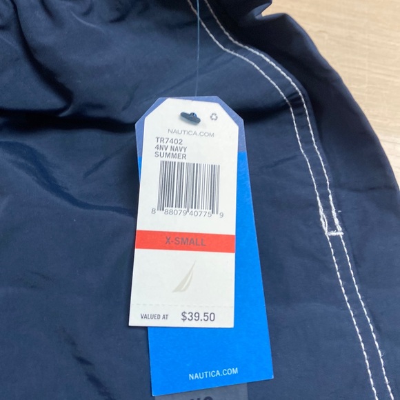 Nautica Mens 8" Deck Trunks Size XS Navy Shorts - Picture 7 of 7